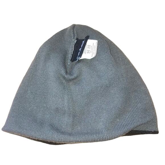 Officially Licensed Harry Potter Hogwarts Reversible Knit Black Gray Beanie-OS - Picture 7 of 11